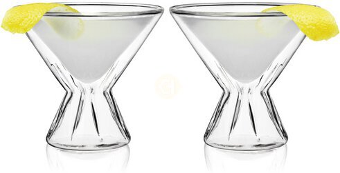 Viski Dbl Wall Martini Glass