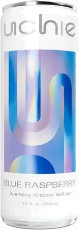 Uchie Blue Raspberry Kratom Seltzer