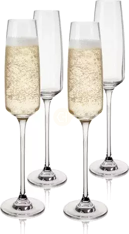 Viski Reserve Julien Crystal Champagne Flutes