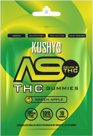 Kushy Dreams Green Apple Thc Gummy