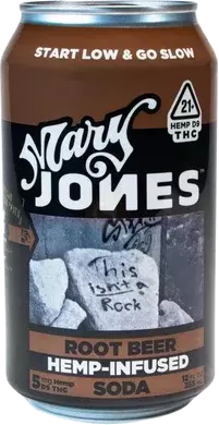 MARY JONES ROOT BEER 5MG THC 12OZ CN 4PK
