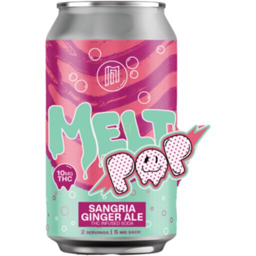 Modist Melt Pop Sangria Ginger Ale 10mg Thc 12OZ - Top Ten Liquors