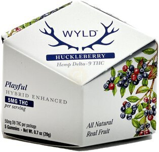 Wyld Playful Huckleberry Gummies 5mg Thc Servings