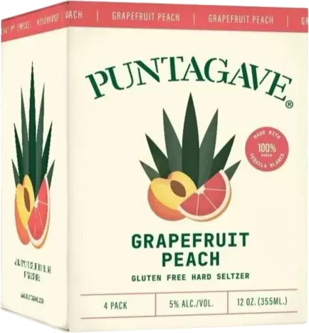 Puntagave Grapefruit Peach Hard Seltzer