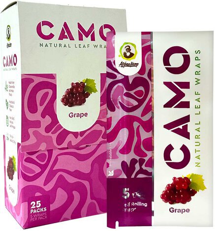Camo Natural Leaf Wraps Grape
