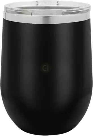 Sip And Go Stemless Wine Tumbler Black