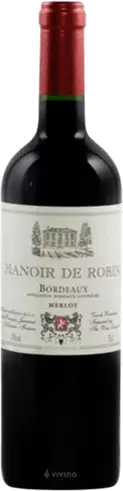 Manor De Robin Bordeaux Red Wine France