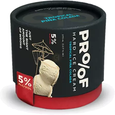 Proof Hard Ice Cream Tropical Pina Colada