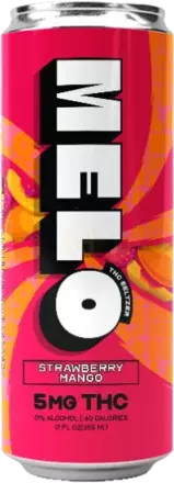 Melo Strawberry Mango Seltzer Thc 5mg Cbd