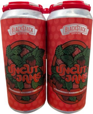 Blackstack Brewing Uncut Jams Strawberry Rhubarb Fruit Beer