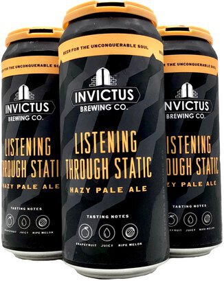 Invictus Brewing Listening Through Static Hazy Pale Ale Cans