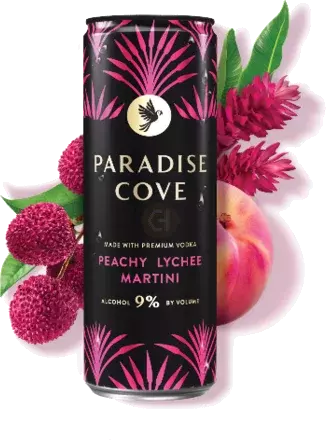 Paradise Cove Pech Lych Martini 4pck