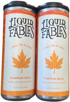 Liquid Fables Fall In A Pumpkin Mule Vodka Seltzer