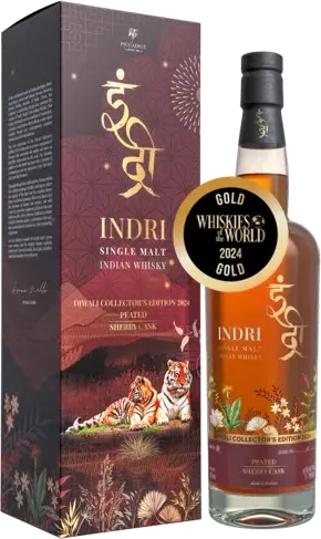 Indri Sherry Cask Diwali Collector's Edition Single Malt Indian Whisky Limit Per Customer