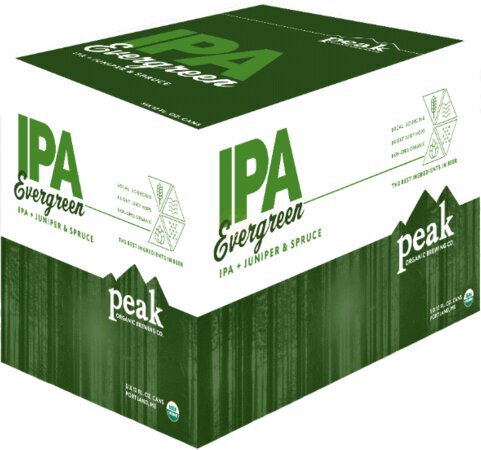 Peak Organic IPA Evergreen