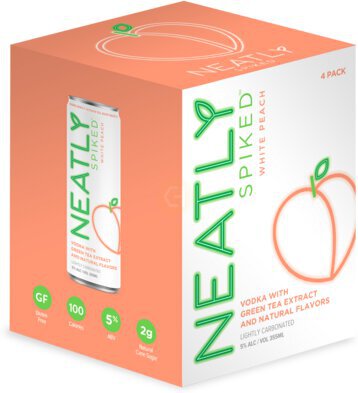 NEATLY SPIKED WHITE PEACH 4PK CN 12OZ