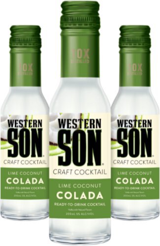 Western Son Texas Ready To Drink Craft Cocktails Lime Coconut Colada