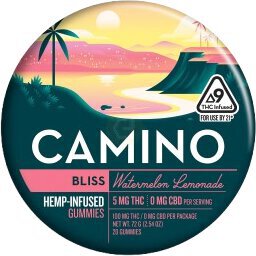 Camino Bliss Watermelon Lemonade Thc Gummy 50mg 5mg Thc