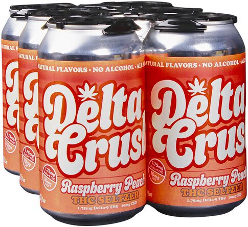Delta Crush Ras Peach Thc Seltzer