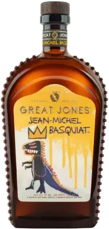Great Jones Bourbon Whiskey Jean Michel Basquiat Dinosaur Crown