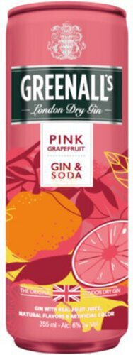 Greenall's Pink Grapefruit Gin & Soda Trd Cocktail California