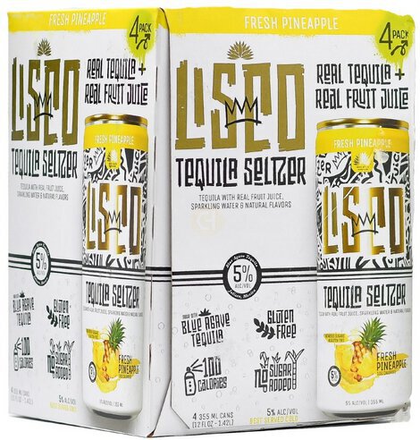 Lisco Tequila Seltzer Fresh Pineapple C