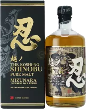 Shinobu Distillery The Koshi No Shinobu Lightly Peated Mizunara Oak Pure Malt Whisky