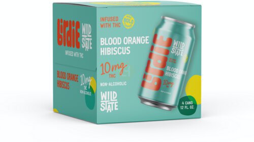Wild State Cider Birdie Blood Orange Hibiscus Thc Seltzer