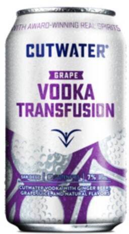 Cutwater Vodka Transfusion Grape (355ml)
