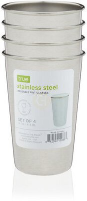 Stainless Steel Pint Cup Set Of