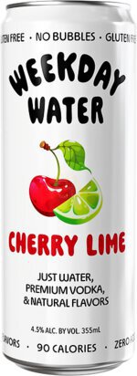 Weekday Cherry Lime No Bubbles Water