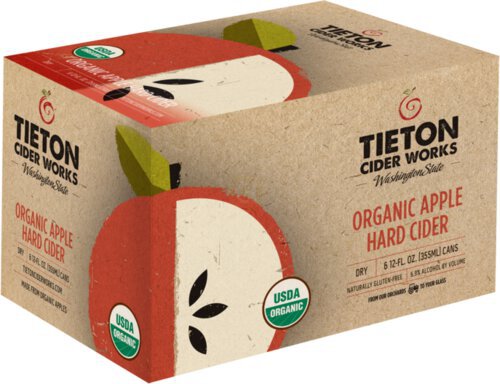Tieton Organic Apple Cider 6cn
