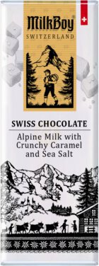Milkboy Alpine Milk Chocolate Crunchy Caramel And Sea Salt