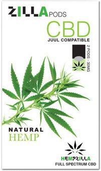 Hempzila Natural Hemp Cbd 2 Pods