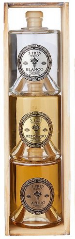 Tres Tequila Trio Pack Blanco Repo Anejo