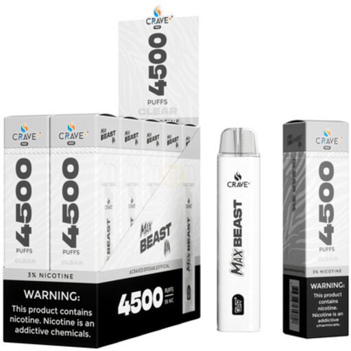 Crave Max Beast Clear 4500 Puffs