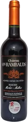 Chateau Les Rambauds Cuvee Creme De Futs Merlot Malbec Bordeaux Superieur
