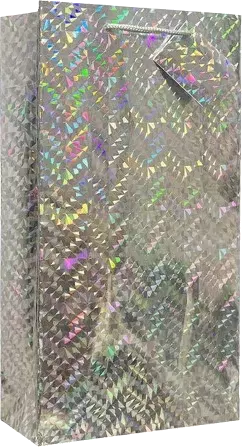 Silver Hologram - Double Wine Bag