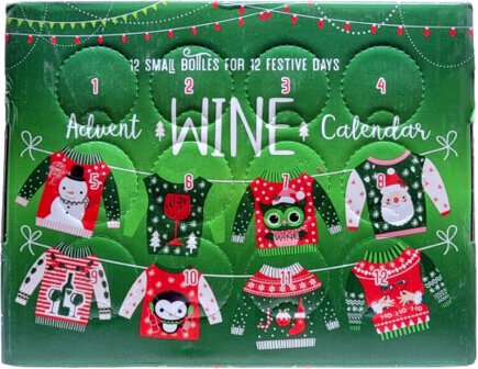 Holiday Sweater Advent Wine Calendar
