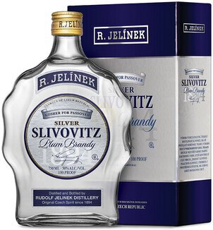 R Jelinek Silver Slivovitz Plum Brandy Aged Years Kosher Czech Republic
