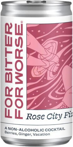 C For Bitter For Worse Rose City Fizz Non Alcoholic Cocktail