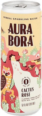 Aura Bora Cactus Rose Sparkling Water