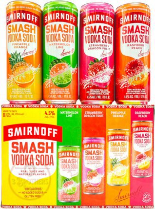 Smirnoff Smash Vodka Soda Variety