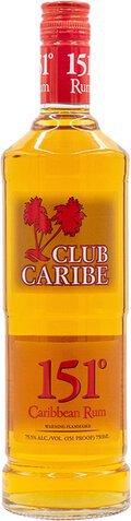Club Caribe Caribbean Rum 151 Proof