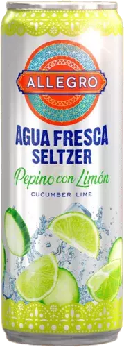 Allegro Agua Fresca Seltzer Pepino con Limón