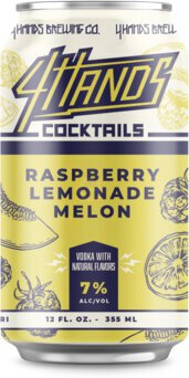 Hands Brewing Co Cocktails Raspberry Lemonade Melon