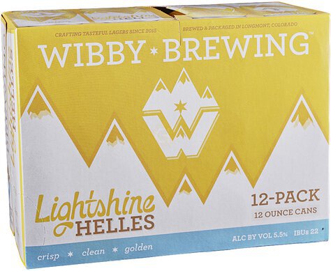 Wibby Brewing Light Shine Helles Lager Cn