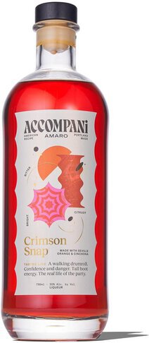 Accompani Crimson Snap Amaro Herbal & Spice Liqueur