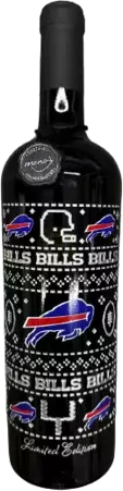 Mano's Bills Bills Bills Sweater Buffalo Bills Etched California Cabernet Sauvignon Nv