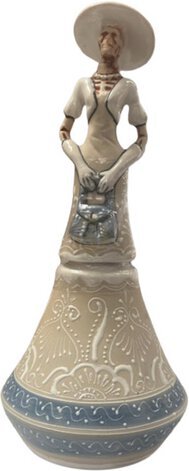 Riqueza Azul Anejo Cream Dress Catrina Tequila